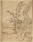 Chart Showing the Depth of the James and York Rivers As They Enter Chesapeake Bay, With Towns Adjacent 1781 by Relic Map Company
