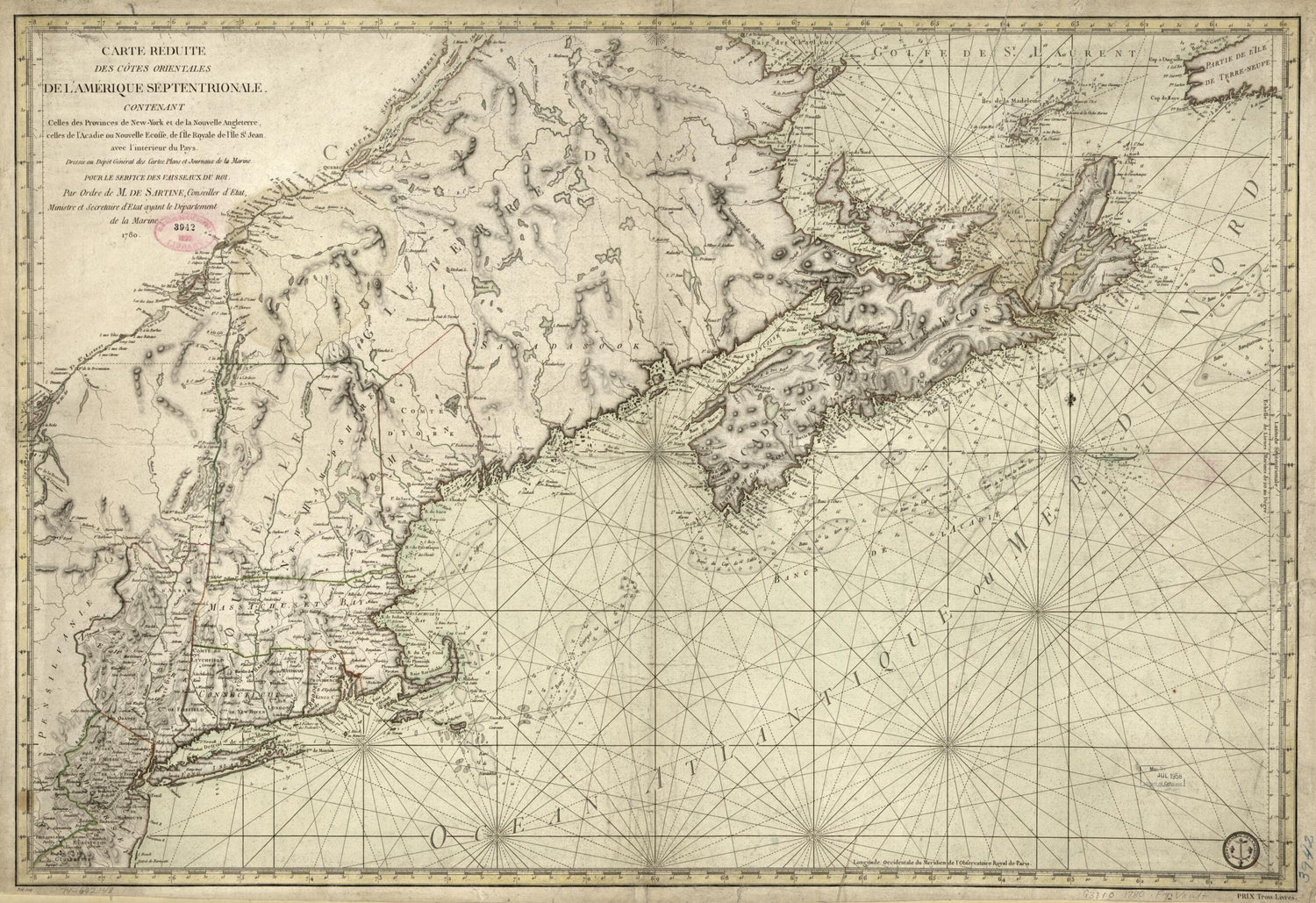 This old map of York Et De La Nouvelle Angleterre, Celles De L&
