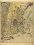 A Map of the Most Inhabited Part of New England, Containing the Provinces of Massachusets Bay and New Hampshire, With the Colonies of Conecticut and Rhode Island, Divided Into Counties and Townships: the Whole Composed from Actual Surveys and Its Situ... by Relic Map Company
