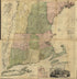 A Map of the Most Inhabited Part of New England, Containing the Provinces of Massachusets Bay and New Hampshire, With the Colonies of Conecticut and Rhode Island, Divided Into Counties and Townships: the Whole Composed from Actual Surveys and Its Situ... by Relic Map Company