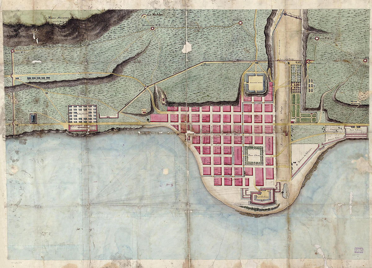 Plan Du Môle St. Nicolas 1780 by Relic Map Company