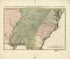 Carte De La Louisiane, Maryland, Virginie, Caroline, Georgie, Avec Une Partie De La Floride 1758 by Relic Map Company