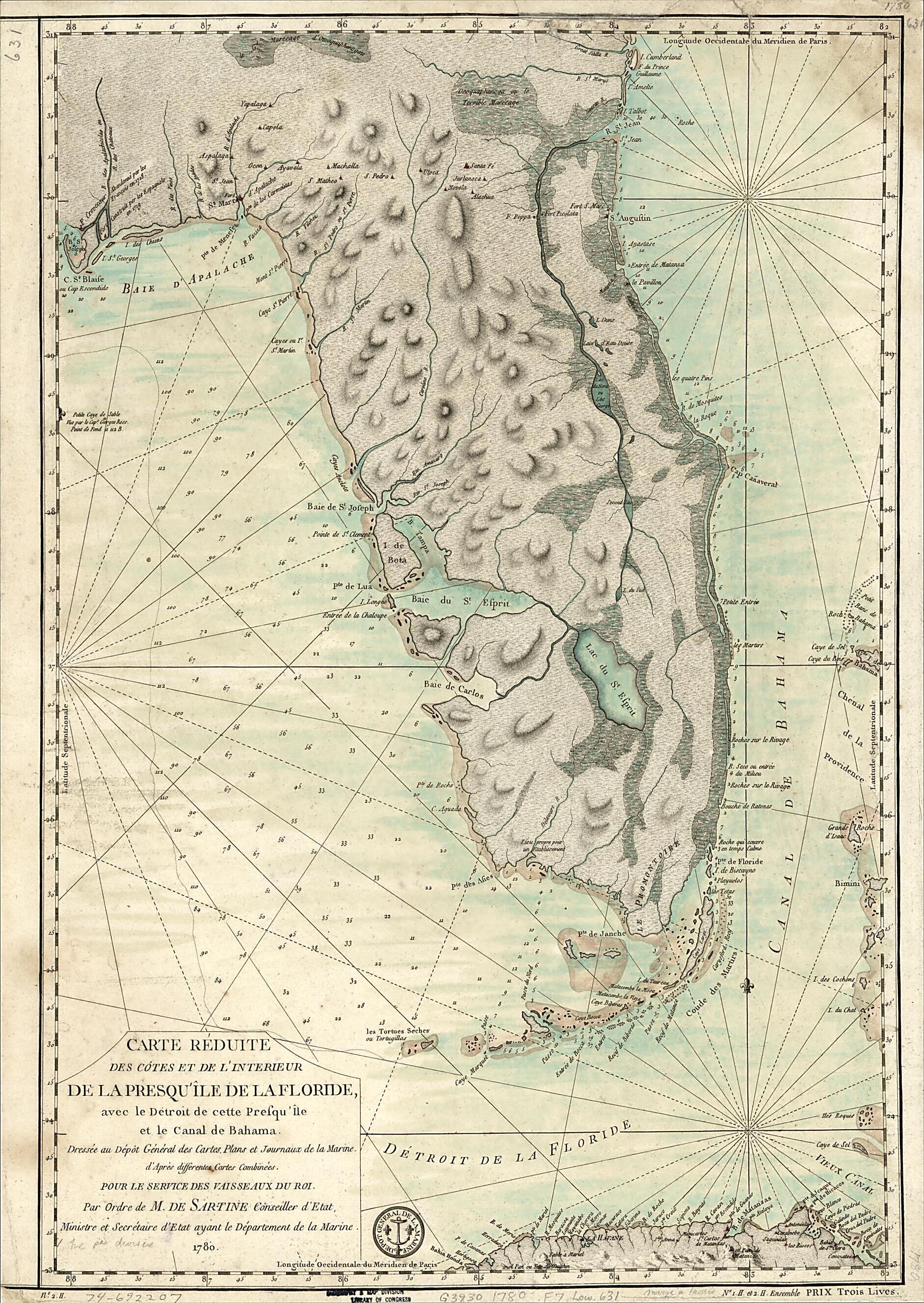 This old map of Carte Réduite Des Côtes Et De L&