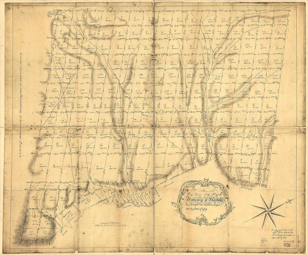 A Plan of the Township of Blenheim, As Surveyed and Divided In the Year 1772 by Relic Map Company