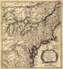 An Accurate Map of the British Colonies In North America Bordering On the River Ohio in 1755 by Relic Map Company