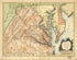 Carte De La Virginie Et Du Maryland 1757 by Relic Map Company