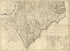 An Accurate Map of North and South Carolina With Their Indian Frontiers, Shewing In a Distinct Manner All the Mountains, Rivers, Swamps, Marshes, Bays, Creeks, Harbours, Sandbanks and Soundings On the Coasts; With the Roads and Indian Paths; As Well A... by Relic Map Company