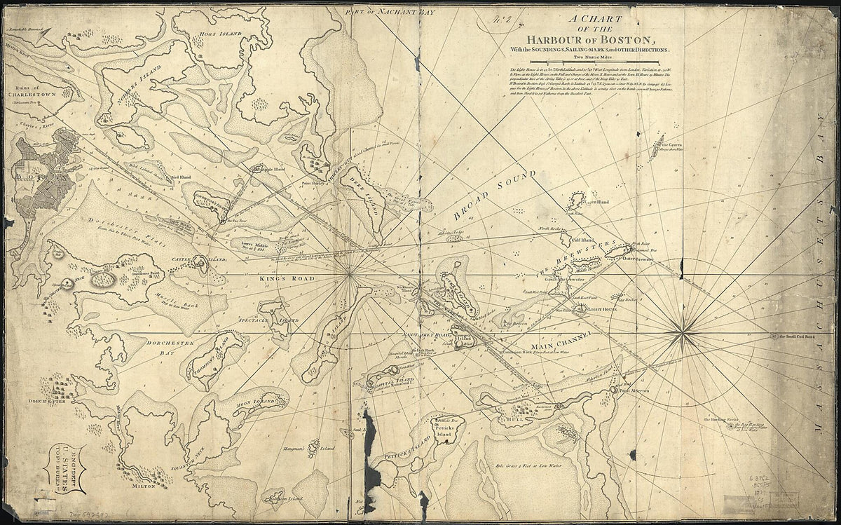 Marks, and Other Directions 1777 by Relic Map Company