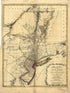 York Dictæ Ex Ampliori Delineatione Ad Exactas Dimensiones Concinnata In Arctius Spatium Redacta Cura Claudii Josephi Sauthier Cui Accedit Nova Jersey Ex Topographicis Observationibus 1778 by Relic Map Company