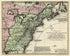 Nieuwe Kaart Van De Grootbrittannische Volkplantingen In Noord America Waar In Tevens De Fransche Bezittingen En De Landen, Tusschen Die Beide Volken In Geschil Staande En De Wederzydsche Pretensien Duidelyk Aangewezen Worden in 1755 by Relic Map Company
