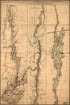 Hook, New York and Bay to Fort Edward, Also the Communication With Canada by Lake George and Lake Champlain, As High As Fort Chambly On Sorel River. 1776 1777 by Relic Map Company