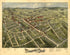 View of Danbury, Connecticut 1875 by Relic Map Company