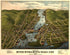View of Mystic River & Mystic Bridge, Connecticut 1879 by Relic Map Company