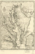 A New and Accurate Map of Virginia & Maryland 1752 by Relic Map Company