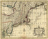A New and Accurate Map of New Jersey, Pensilvania, New York and New England With the Adjacent Countries 1752 by Relic Map Company