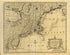 A New and Accurate Map of New Jersey, Pensilvania, New York and New England, With the Adjacent Countries. Drawn from Surveys, Assisted by the Most Approved Modern Maps & Charts and Regulated by Astronomical Observations 1747 by Relic Map Company