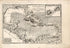 Les Isles Antilles, Et Le Golfe Du Méxique 1780 by Relic Map Company