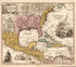 Regni Mexicani Seu Novæ Hispaniæ, Ludovicianæ, N. Angliæ, Carolinæ, Virginiæ Et Pensylvaniæ, Necnon Insvlarvm Archipelagi Mexicani In America Septentrionali 1759 by Relic Map Company