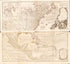 An Accurate Map of North America. Describing and Distinguishing the British and Spanish Dominions On This Great Continent; According to the Definitive Treaty Concluded at Paris 10th Feby. 1763. Also All the West India Islands Belonging To, and Possess... by Relic Map Company