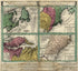 Dominia Anglorum In America Septentrionali 1759 by Relic Map Company