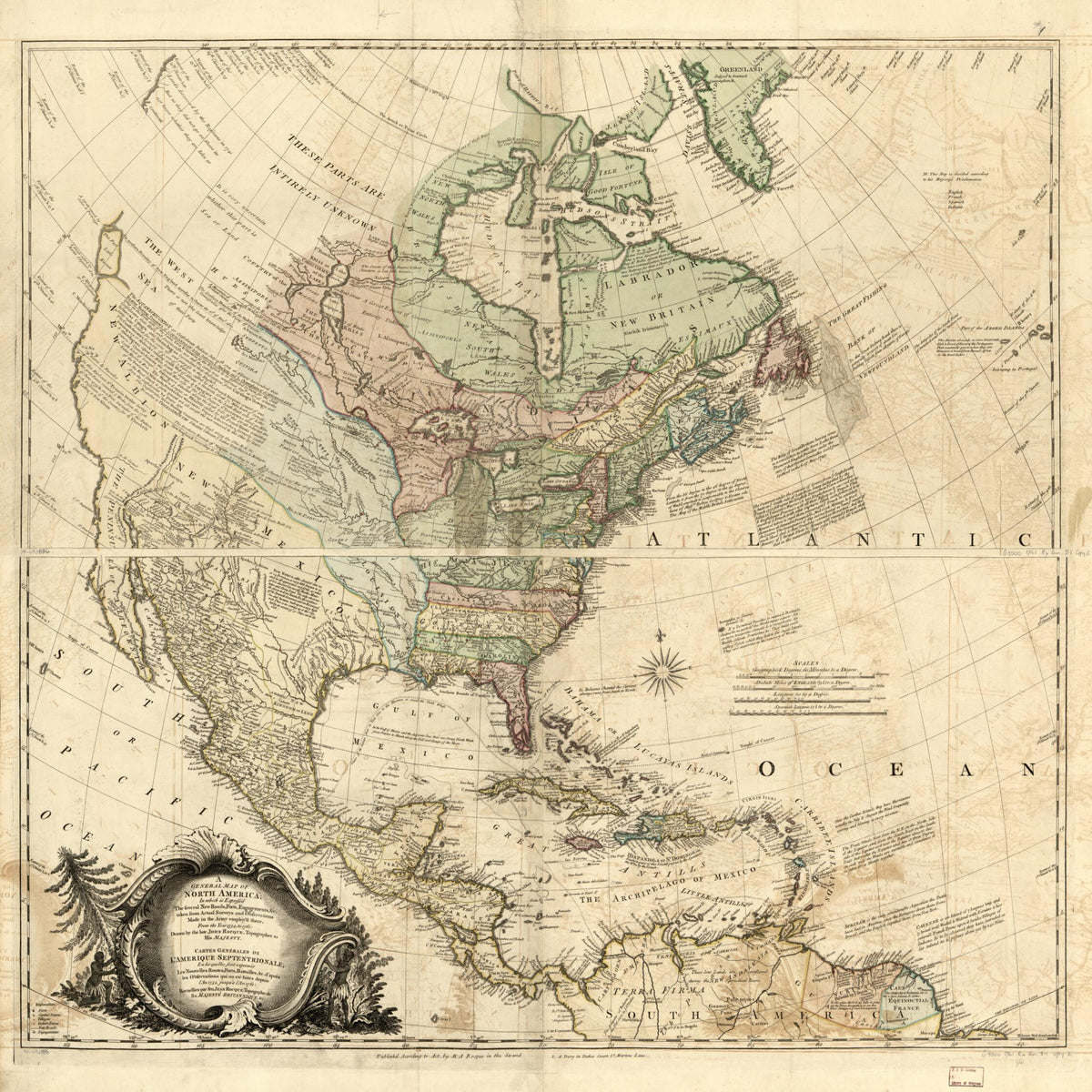 A General Map of North America; In Which Is Express&