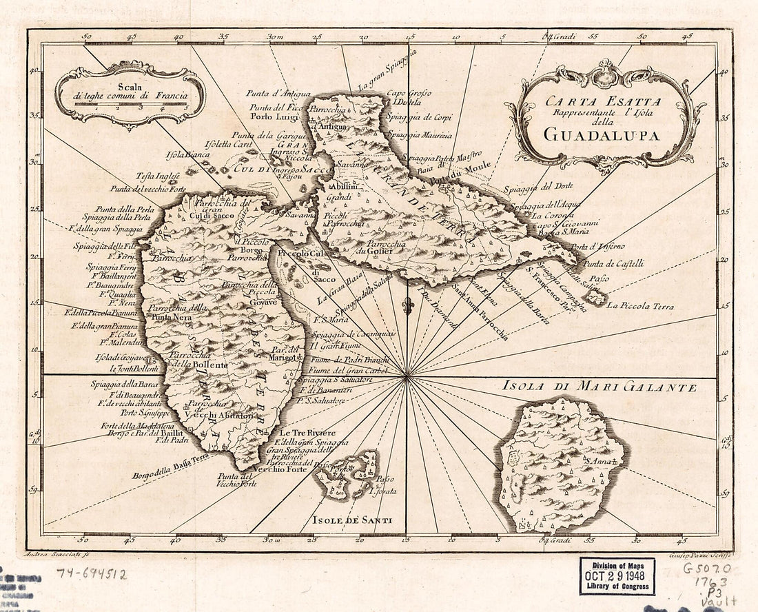 This old map of Carte Esatta Rappresentante L&
