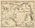 Carte Des Voyages Du Cape. Carver, Dans La Partie Intérieure De L&