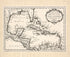 Karte Von Dem Mexicanischen Meerbusen Und Dem Inseln Von America, Zur Allgemeinen Historie Der Reisen 1754 by Relic Map Company
