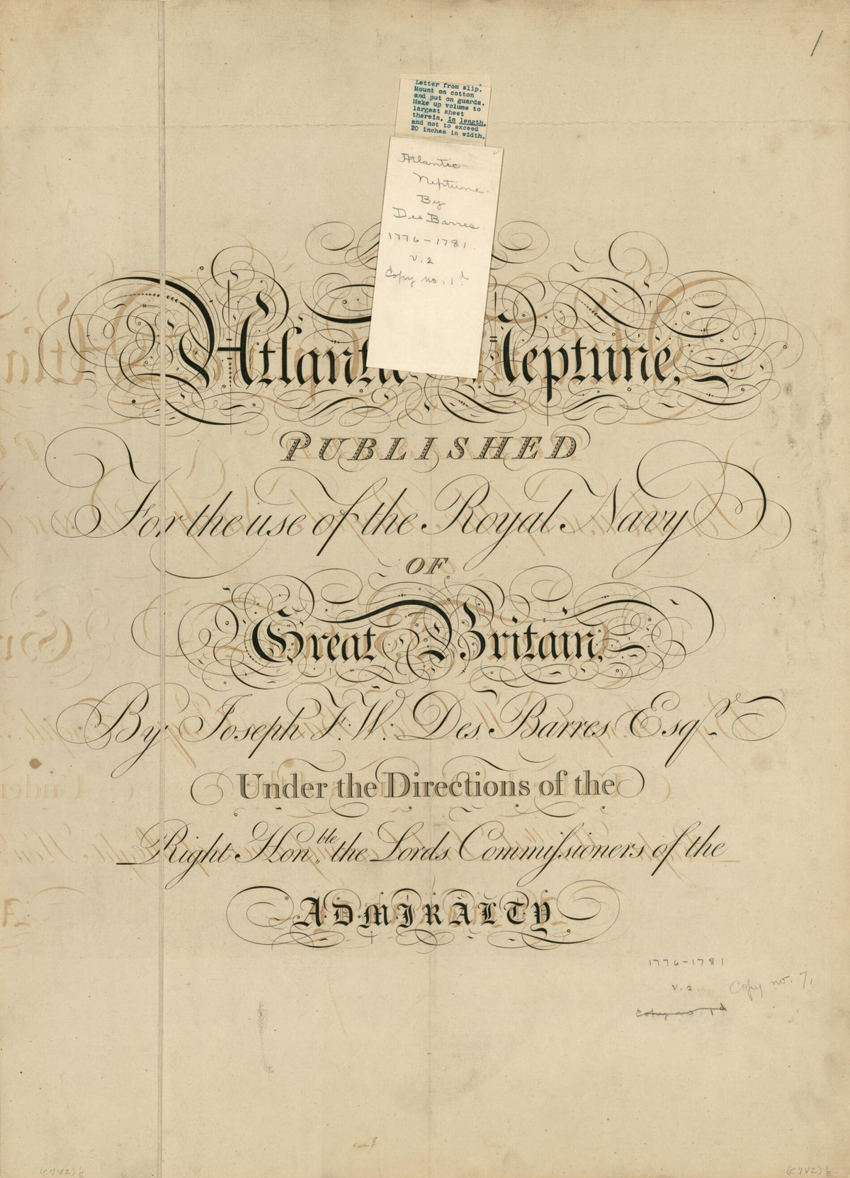 The Atlantic Neptune 1800 by Relic Map Company