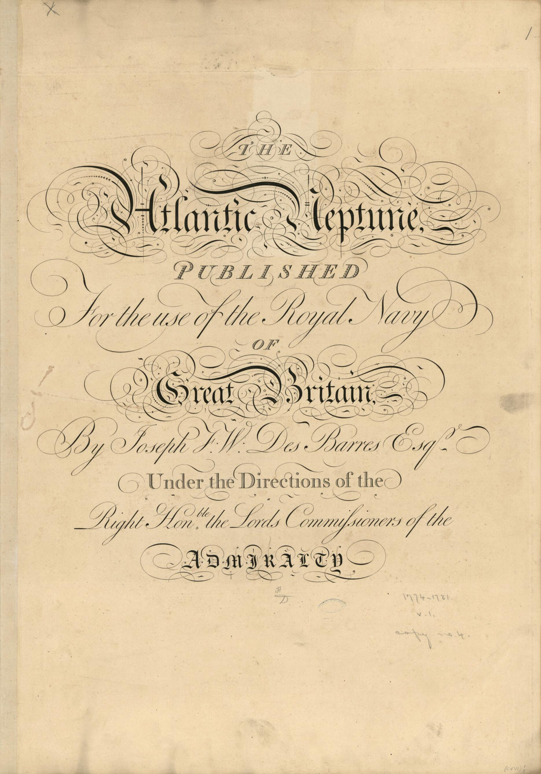 This old map of The Atlantic Neptune from 1800 was created by Joseph F. W. (Joseph Frederick Wallet) Des Barres in 1800