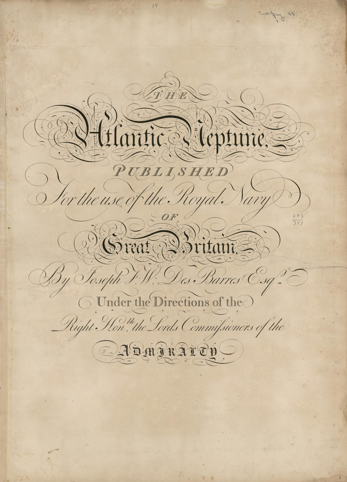 The Atlantic Neptune 1800 by Relic Map Company