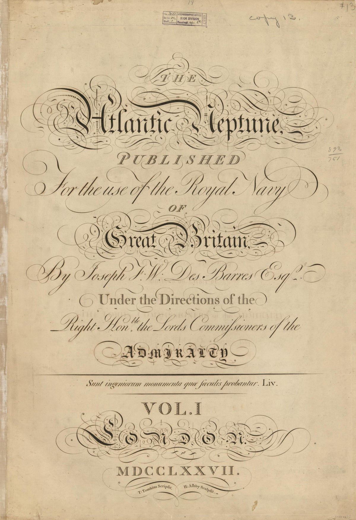 The Atlantic Neptune 1777 by Relic Map Company