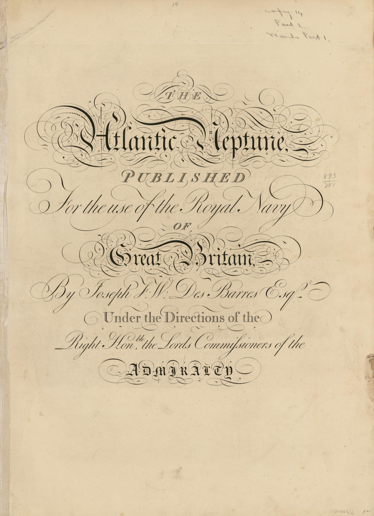 The Atlantic Neptune, Published for the Use of the Royal Navy of Great Britain 1800 by Relic Map Company