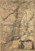 Carte Du Théatre De La Guerre Entre Les Anglais Et Les Américains: 1777 by Relic Map Company