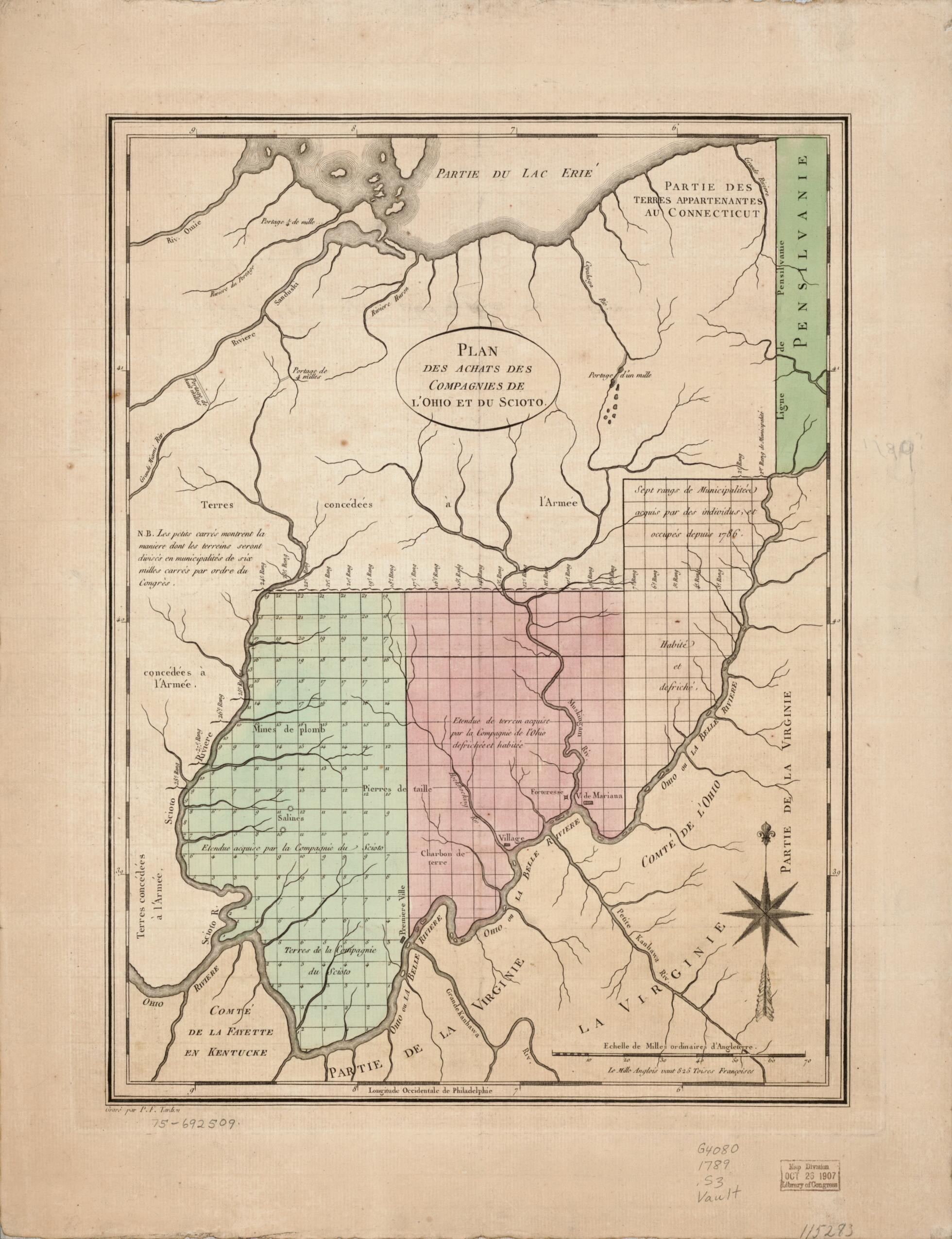 This old map of Plan Des Achats Des Compagnies De L&