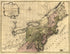 Nieuwe En Nauwkeurige Kaart Van Een Gedeelte Van Noord Amerika, Behelzende Nieuw Engeland, New York, Pensylvania, New Jersey, Connecticut, Rhode Island, Een Stuk Van Virginia, Kanada En Halifax, Ter Opheldering Der Reizen Van Den Heer P. Kalm 1772 by Relic Map Company