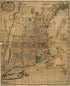 A Map of the Most Inhabited Part of New England, Containing the Provinces of Massachusets Bay and New Hampshire, With the Colonies of Conecticut and Rhode Island, Divided Into Counties and Townships: the Whole Composed from Actual Surveys and Its Situ... by Relic Map Company