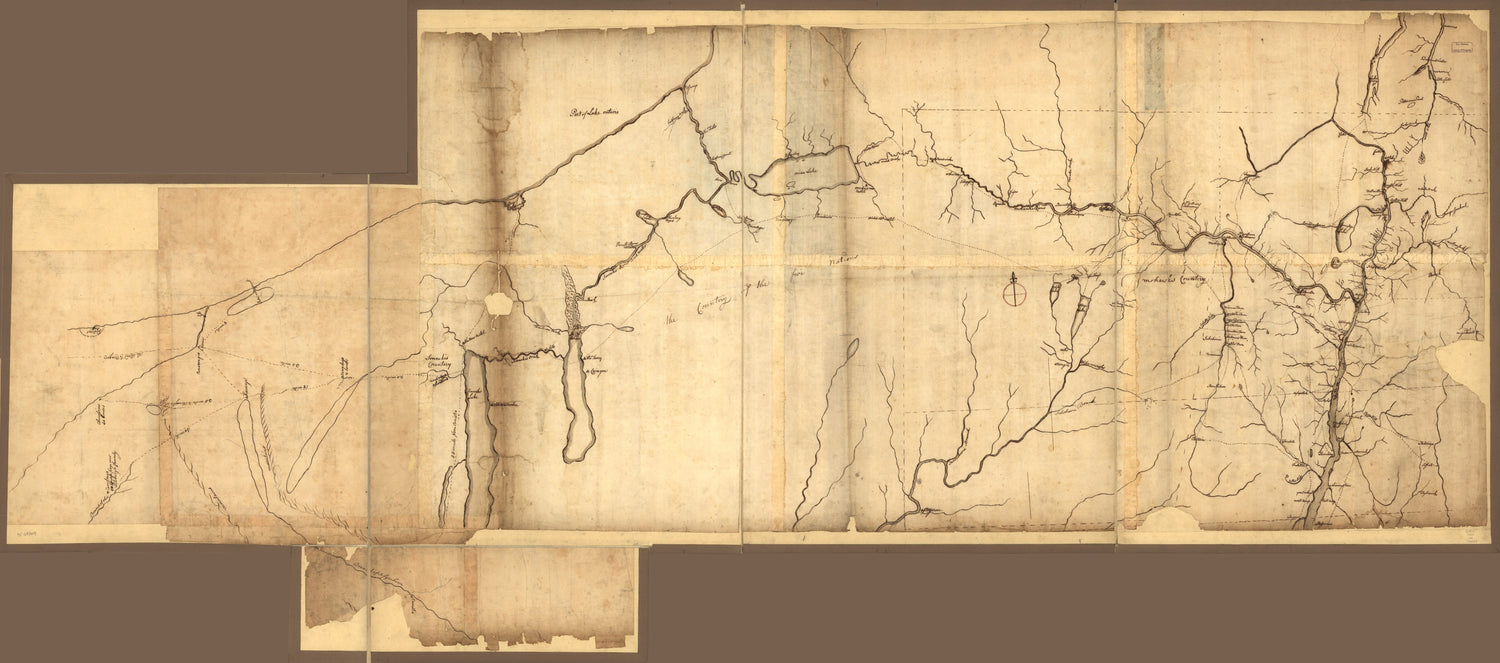 This old map of N.W. Parts of New York, No. 156 from 1750 was created by  in 1750