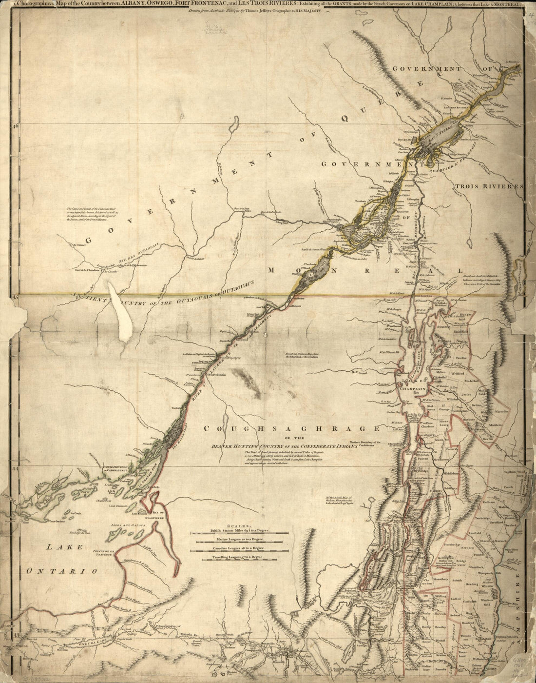 This old map of The Provinces of New York, and New Jersey, With Part of Pensilvania, and the Government&