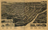 Macon, Georgia County Seat of Bibb County 1887 by Relic Map Company