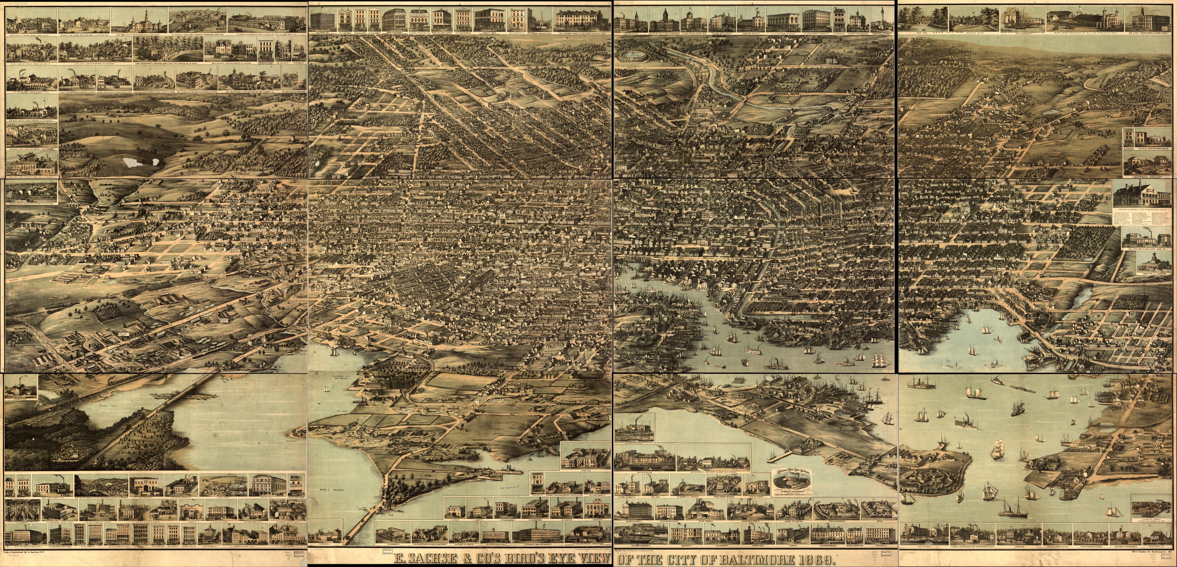 This old map of E. Sachse, &amp; Co.&