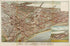 Panoramic View of the West Bottoms, Kansas City, Missouri & Kansas Showing Stock Yards, Packing & Wholesale Houses 1895 by Relic Map Company