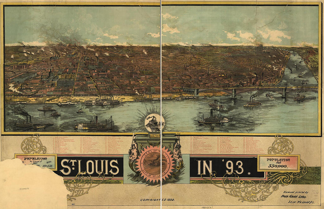 This old map of St. Louis In &