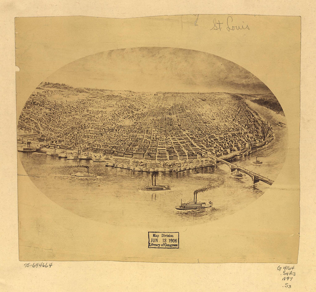 St. Louis 1897 by Relic Map Company
