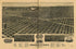 Perspective Map of the City of Kearney, Neb. County Seat of Buffalo County 1889 by Relic Map Company