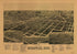 Perspective Map of Norfolk, Neb 1889 by Relic Map Company