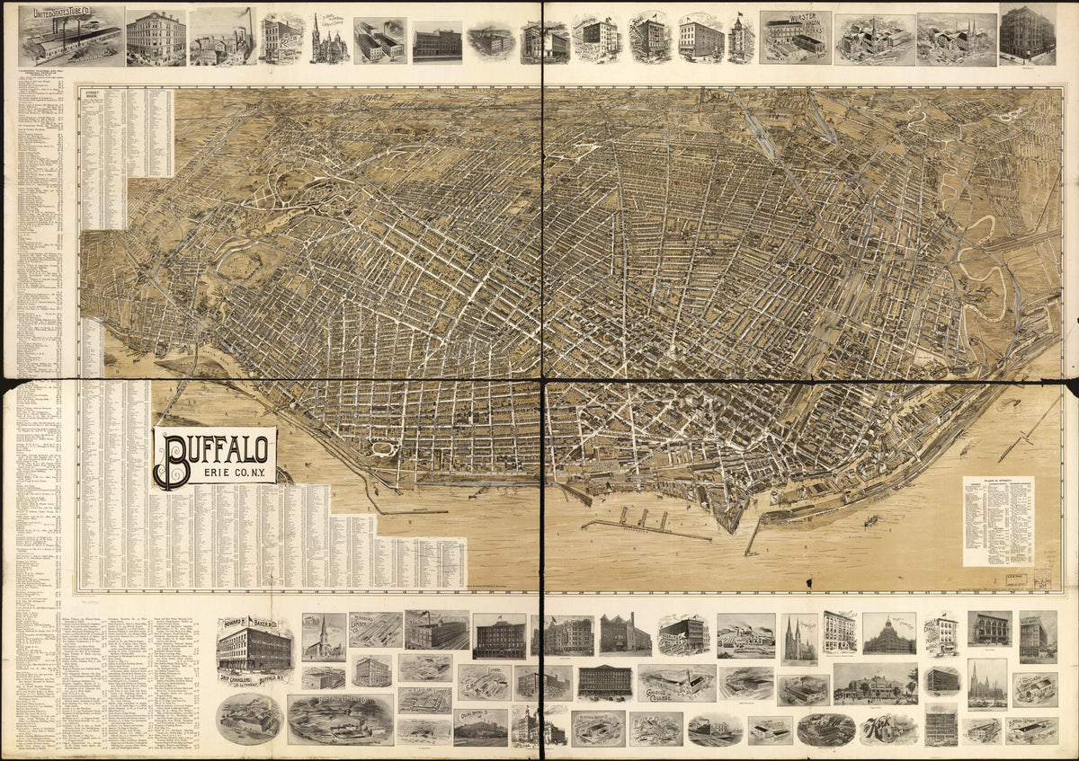 Buffalo, Erie County, New York 1902 by Relic Map Company