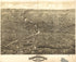 View of Rochester, New York 1880 by Relic Map Company