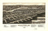 Panoramic View of Pendleton, Or., County Seat of Umatilla County 1884 by Relic Map Company