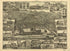 Topographic View of the City of Reading, Pennsylvania 1881 by Relic Map Company